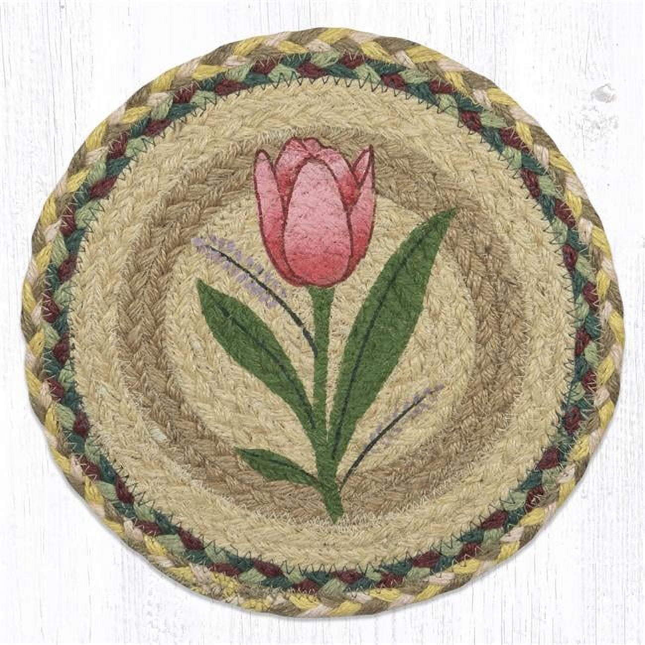 Picture of Capitol 80-653T 10 x 10 in. Tulip Printed Round Trivet