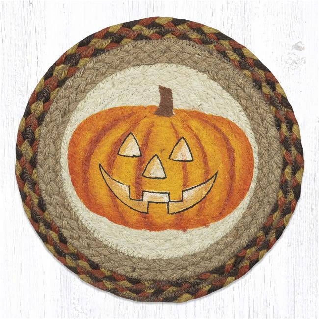 Picture of Capitol Importing 80-655TT 10 x 10 in. MSPR-655 Trick or Treat Printed Round Trivet, Orange