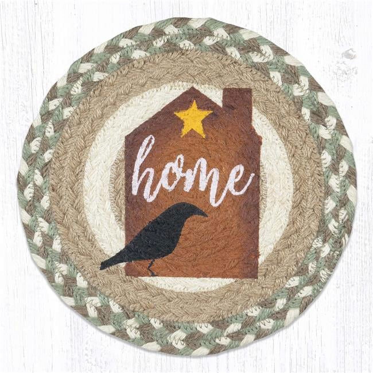 Picture of Capitol Importing 80-660HC 10 in. MSPR-660 Home & Crow Printed Round Trivet