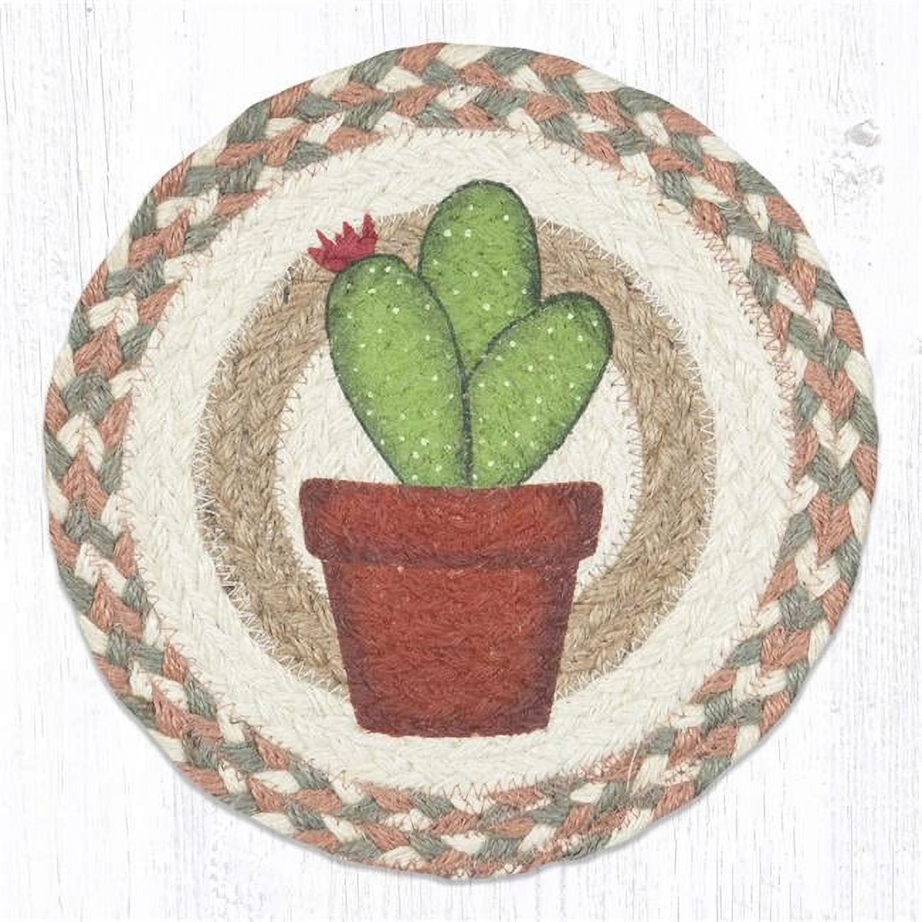 Picture of Capitol Importing 80-661C1 10 in. MSPR-661 Cacti 1 Printed Round Trivet