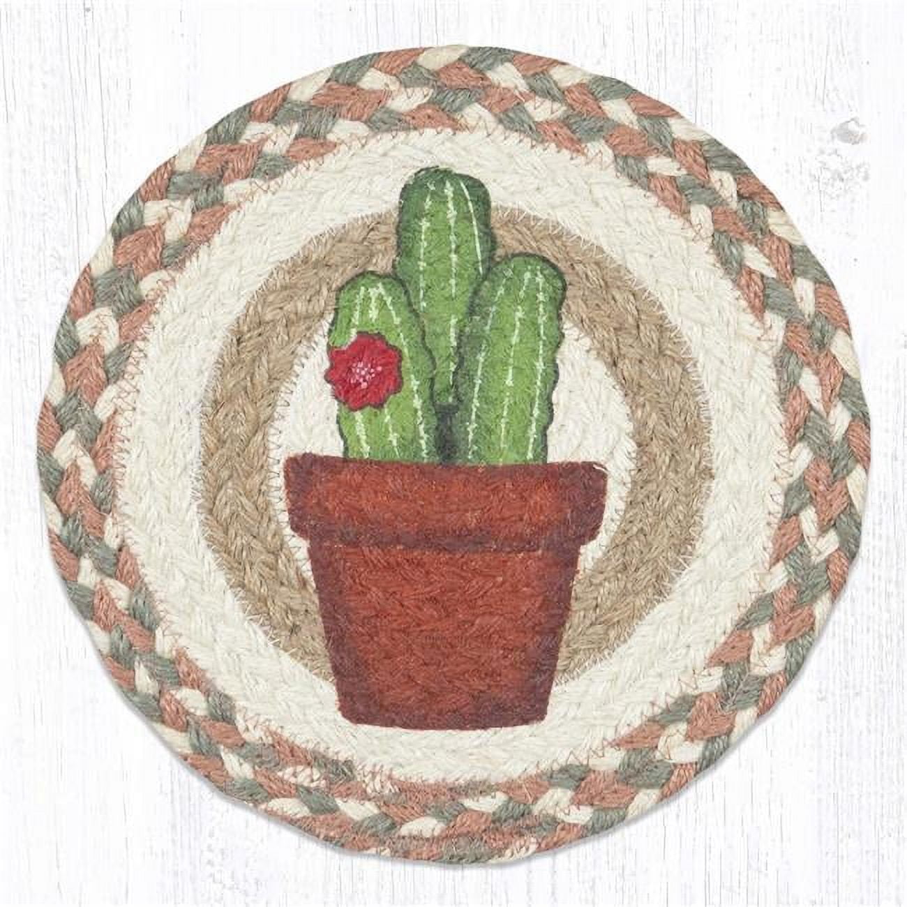 Picture of Capitol Importing 80-661C2 10 in. MSPR-661 Cacti 2 Printed Round Trivet