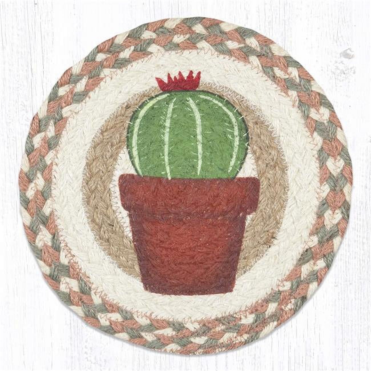 Picture of Capitol Importing 80-661C3 10 in. MSPR-661 Cacti 3 Printed Round Trivet