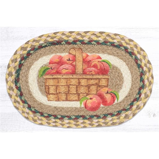 10 x 15 in. MSP-653 Peach Basket Printed Oval Swatch