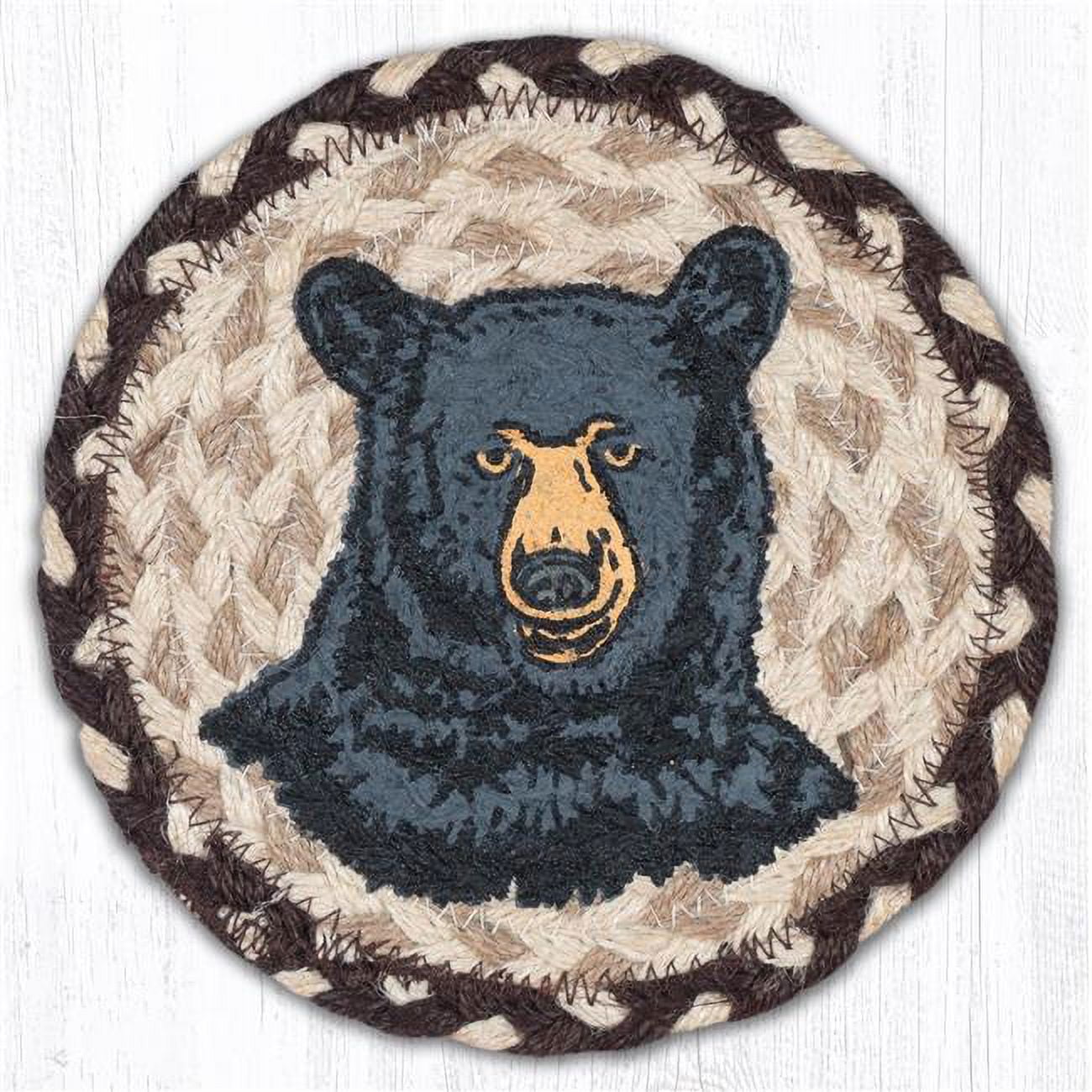 Picture of Capitol Importing 79-130B 7 x 7 in. Bear Round Large Coaster