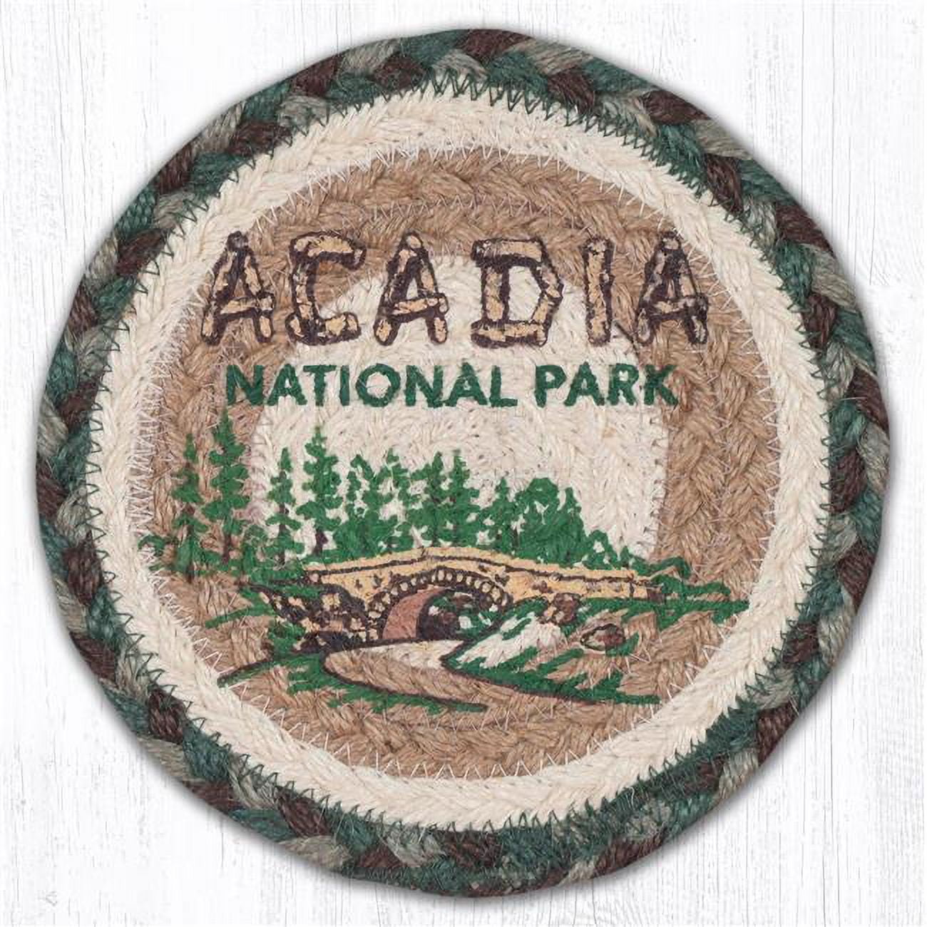 Picture of Capitol Importing 79-377AB 7 x 7 in. LC-377 Acadia Bridge Round Large Coaster