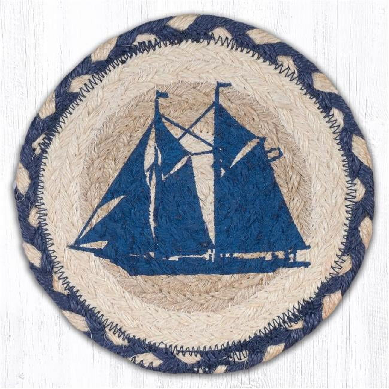 Picture of Capitol Importing 79-444S 7 x 7 in. LC-444 Schooner Round Large Coaster