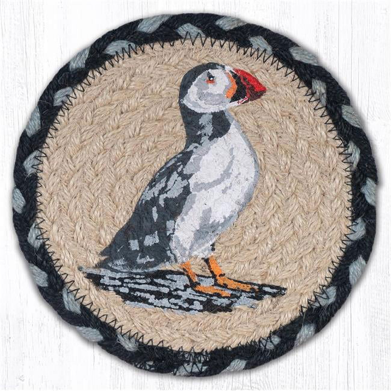 Picture of Capitol Importing 79-701P 7 x 7 in. LC-701 Puffin Round Large Coaster