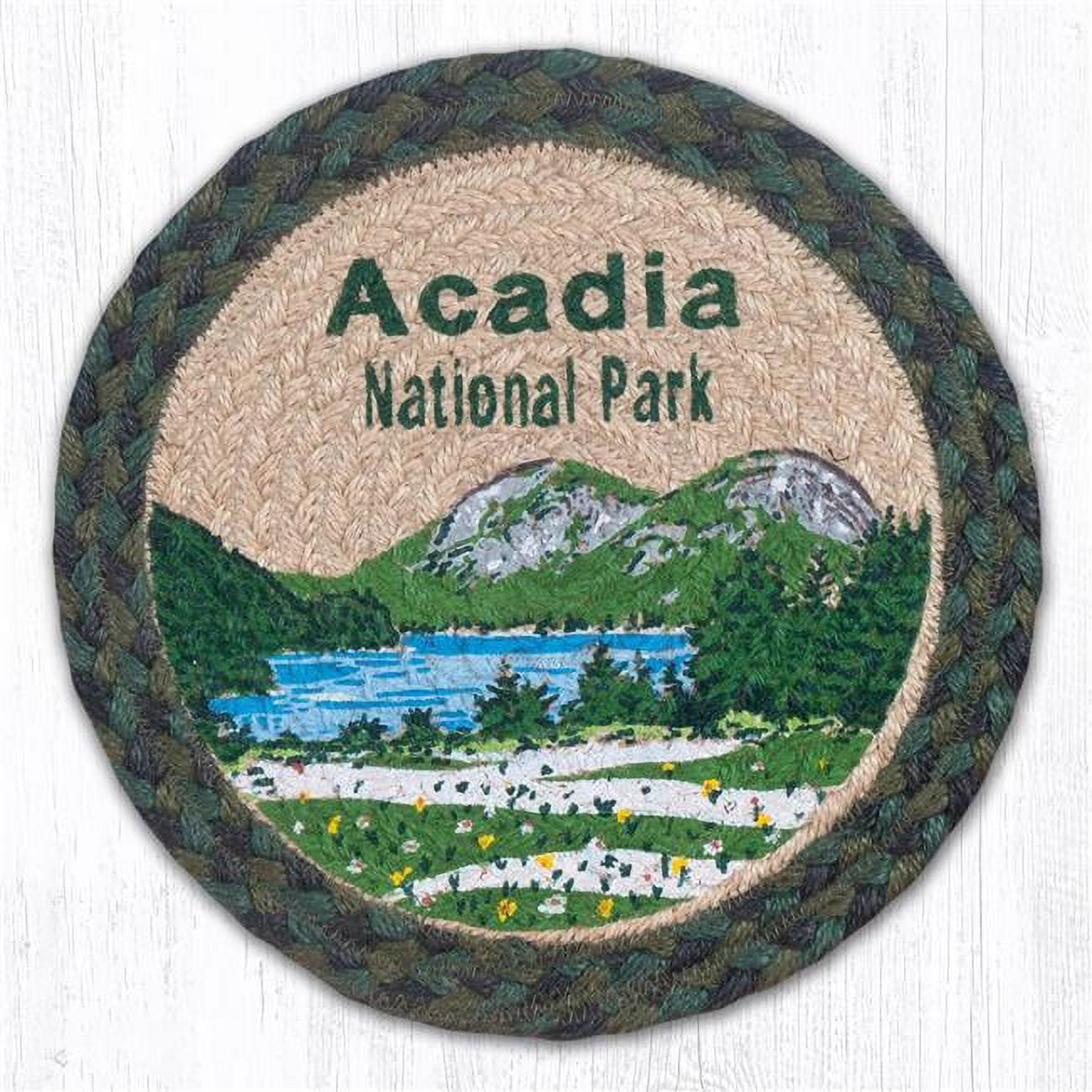 Picture of Capitol Importing 80-610AB 10 x 10 in. MSPR-610 Acadia Bubbles Printed Round Trivet