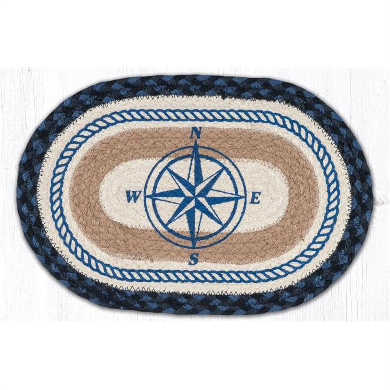 10 x 15 in. MSP-443 Compass Rose Printed Oval Swatch