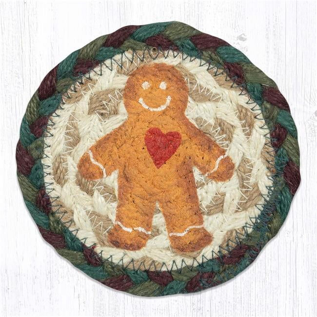 Picture of Capitol Importing 31-IC508GM 5 x 5 in. Gingerbread Man Printed Coaster