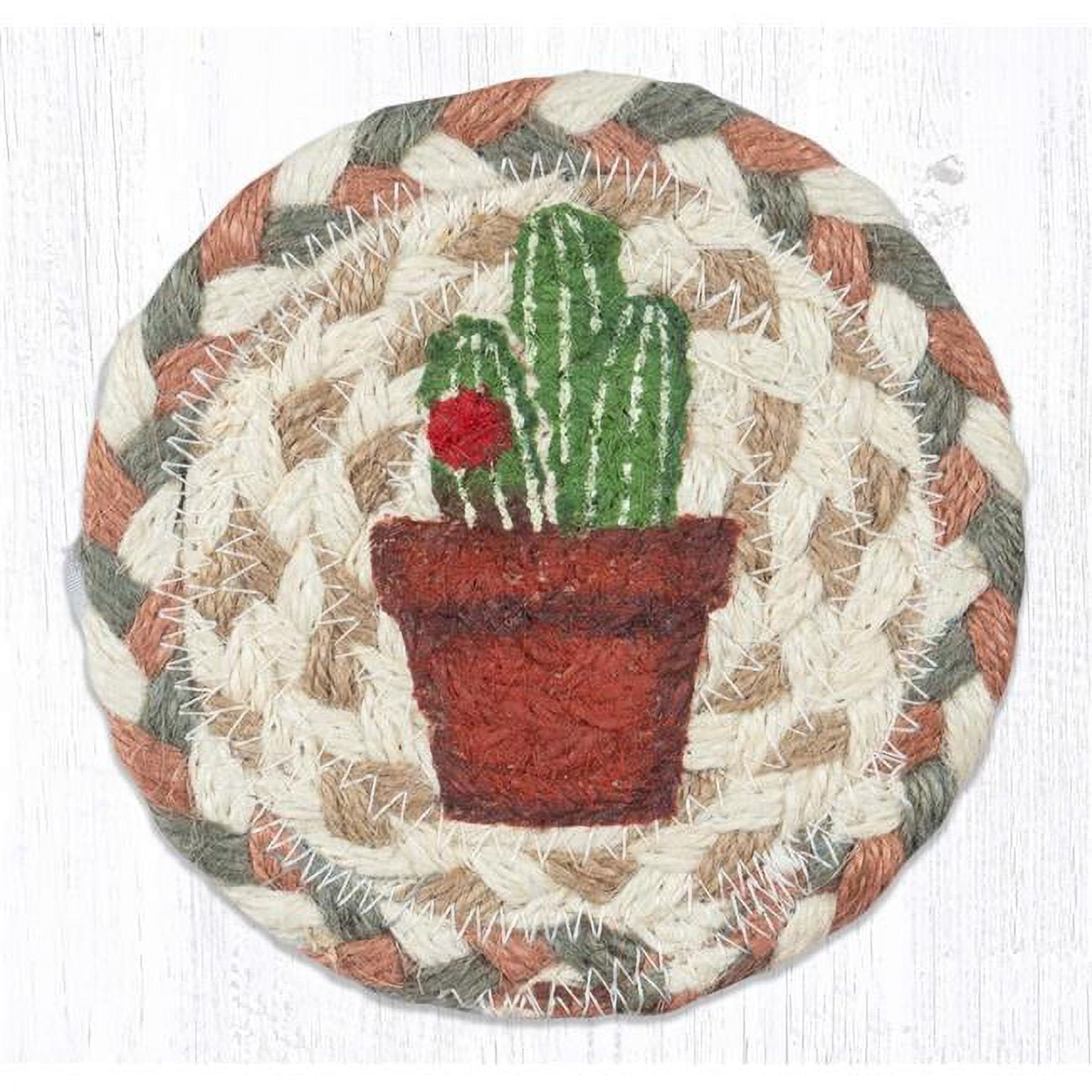 Picture of Capitol 31-IC661C2 5 x 5 in. Cacti 2 Printed Round Coaster