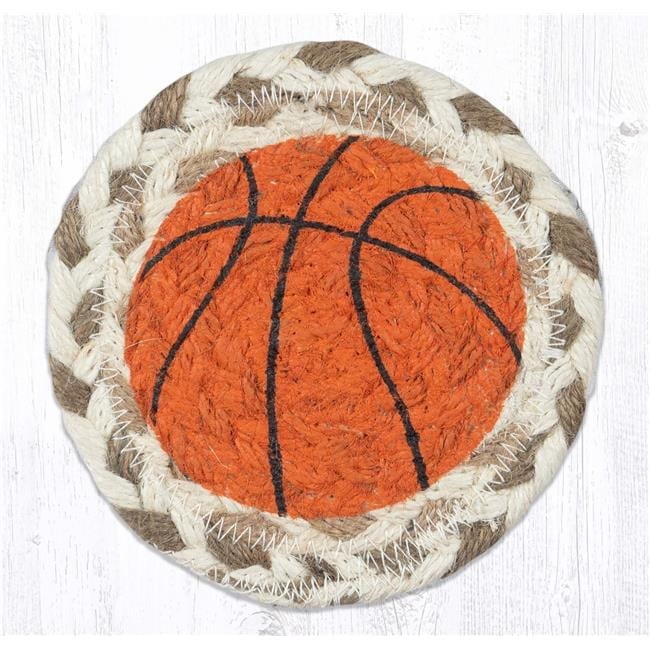 5 x 5 in. Basketball Printed Coaster Round Rug