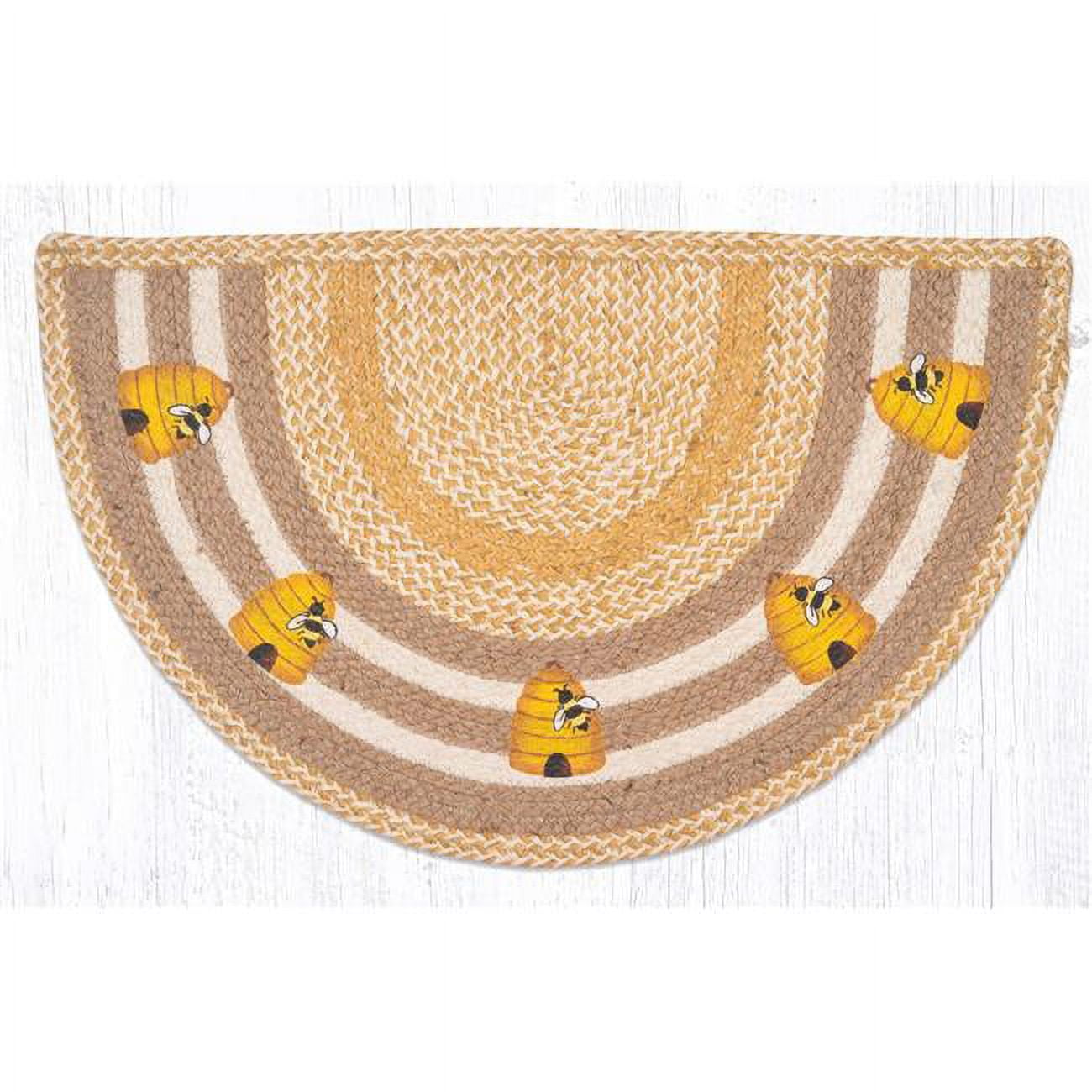 Picture of Capitol Importing 32-9-101B 18 x 29 in. Beehive Printed Slice Rug