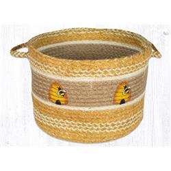 Picture of Capitol Importing 38-UBPMD9101B 13 x 9 in. UBP 9-101 Beehive Printed Utility Basket