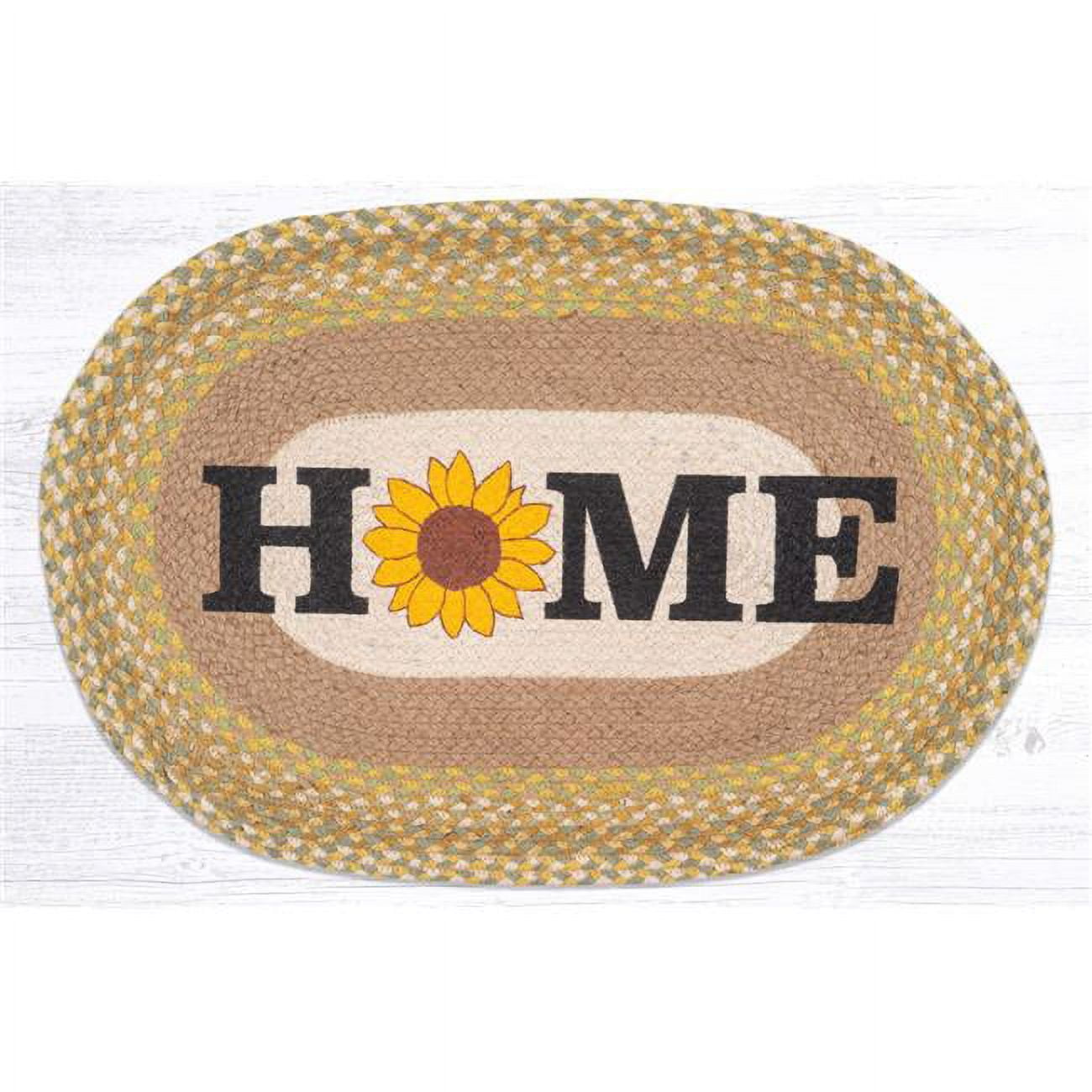 20 x 30 in. OP-654 Home - Sunflower Oval Patch