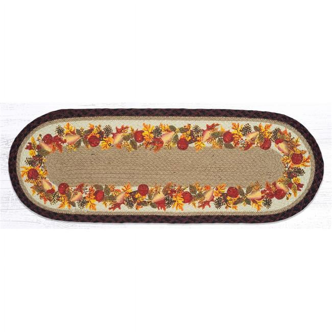 Picture of Capitol Importing 68-431AW 13 x 36 in. Autumn Wreath Oval Table Runner