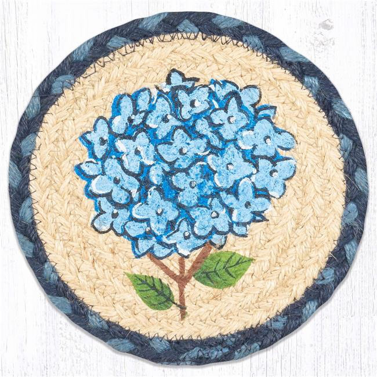 Picture of Capitol Importing 79-362BH 7 x 7 in. LC-362 Blue Hydrangea Round Large Coaster