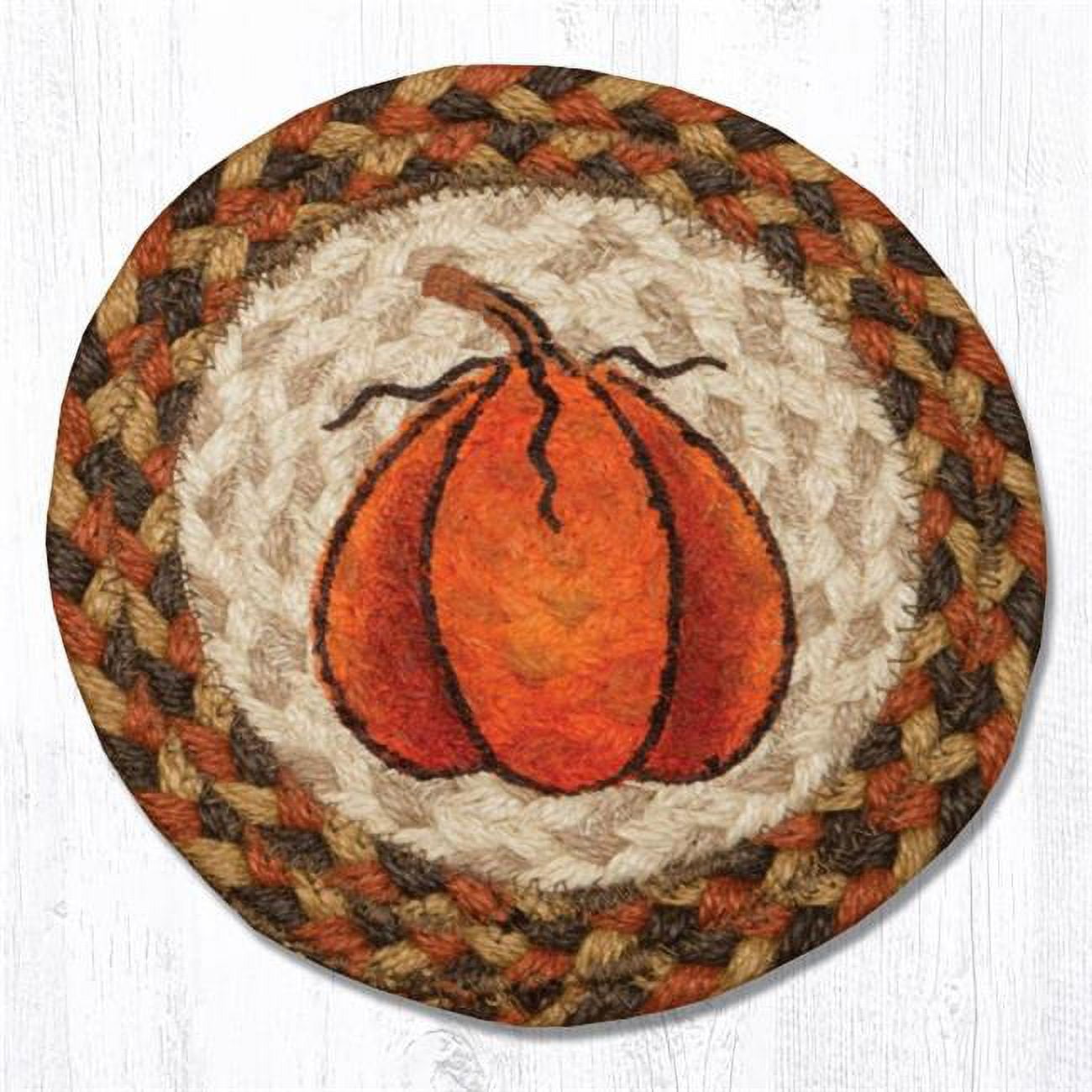 Capitol Importing  Pumpkin Printed Round Swatch