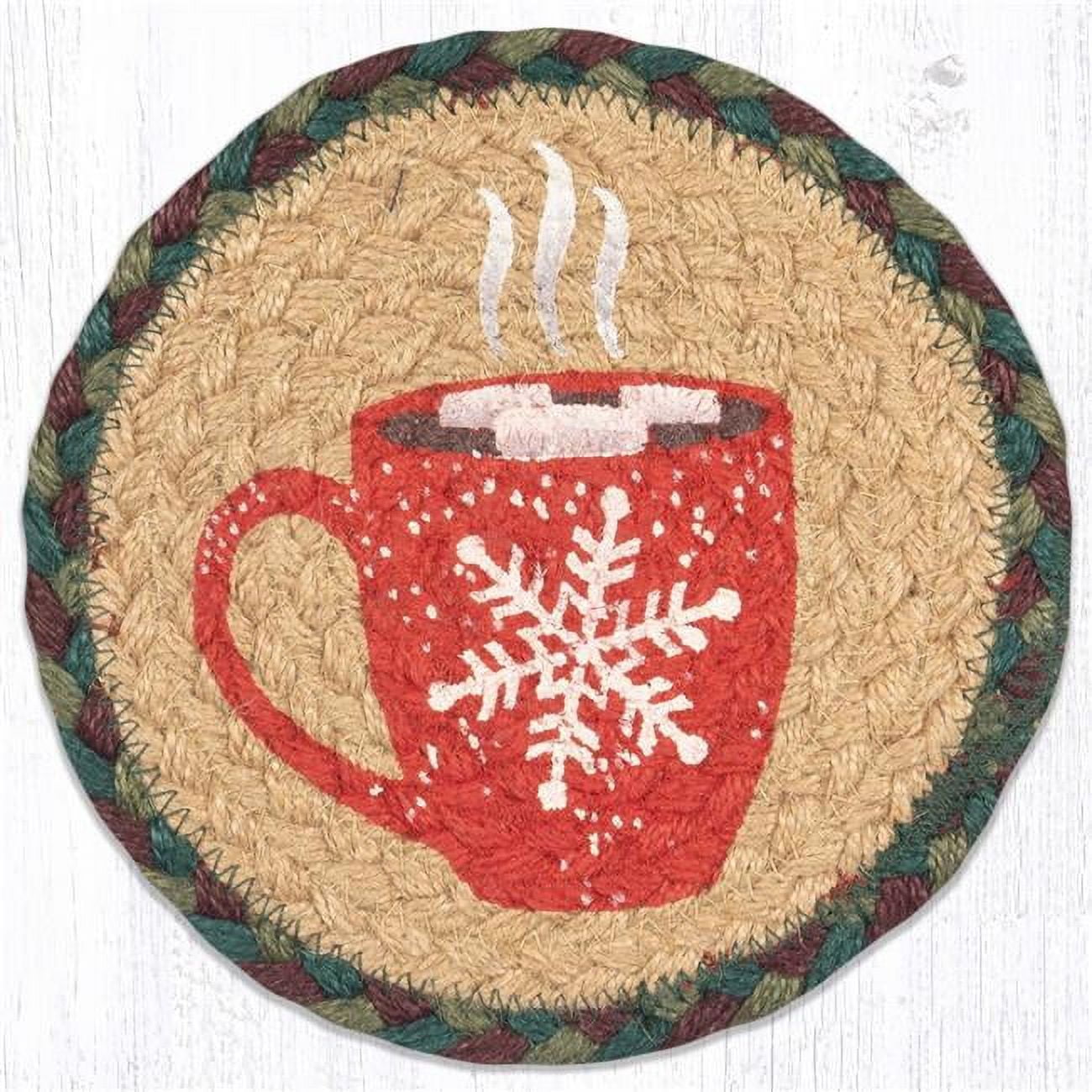 Picture of Capitol Importing 79-508HCM 7 x 7 in. LC-508 Hot Cocoa Mug Round Large Coaster