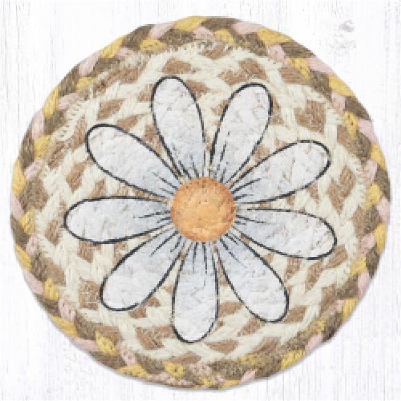Picture of Capitol Importing 79-653D 7 x 7 in. LC-653 Daisy Round Large Coaster