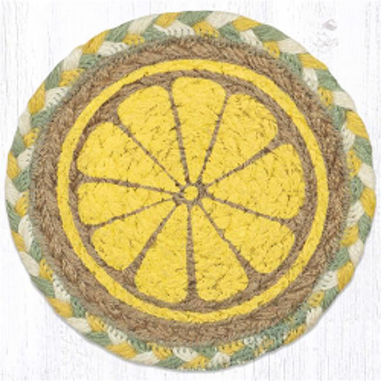 Picture of Capitol Importing 79-654LS 7 x 7 in. LC-654 Lemon Slice Round Large Coaster