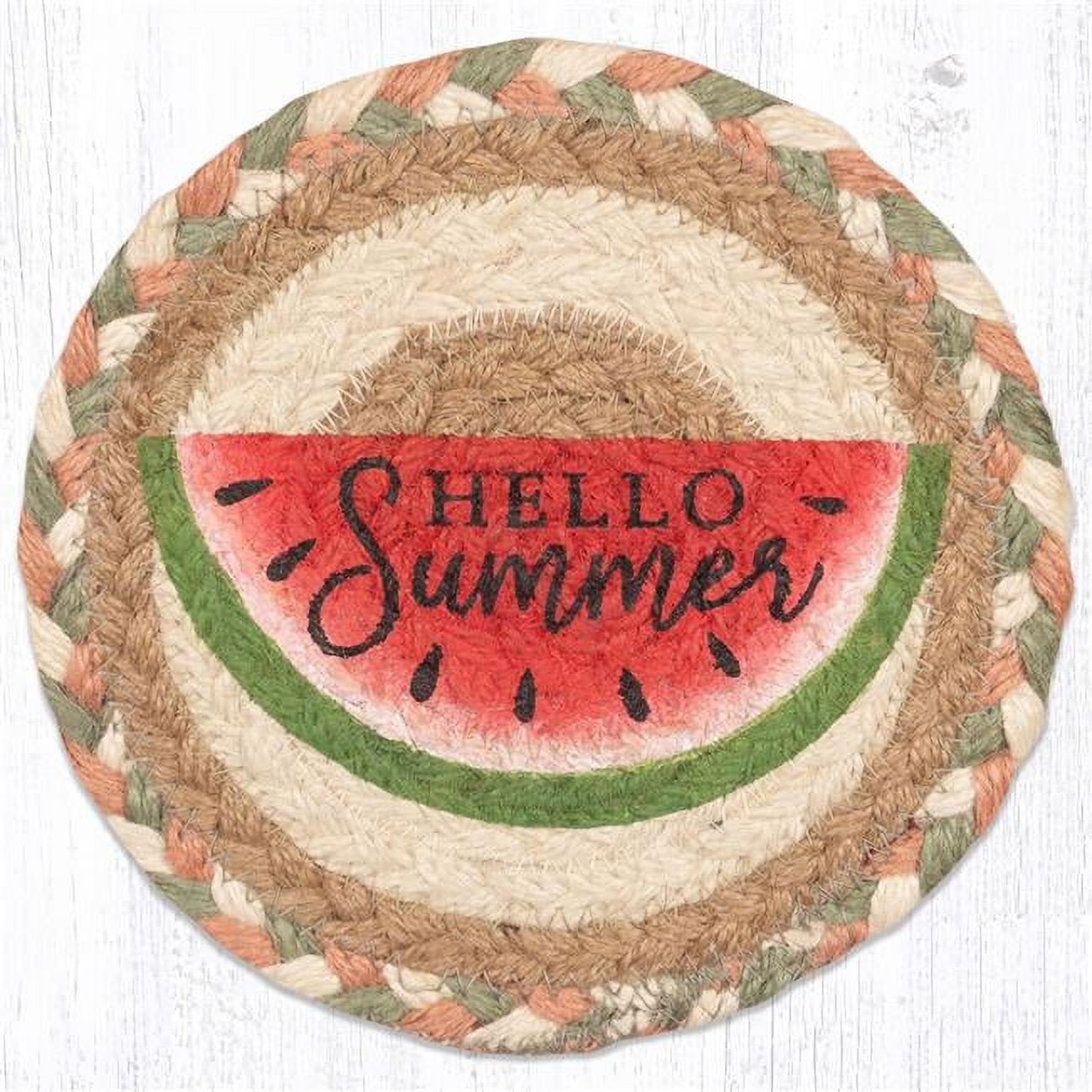 Picture of Capitol Importing 79-656W 7 x 7 in. LC-656 Watermelon Round Large Coaster