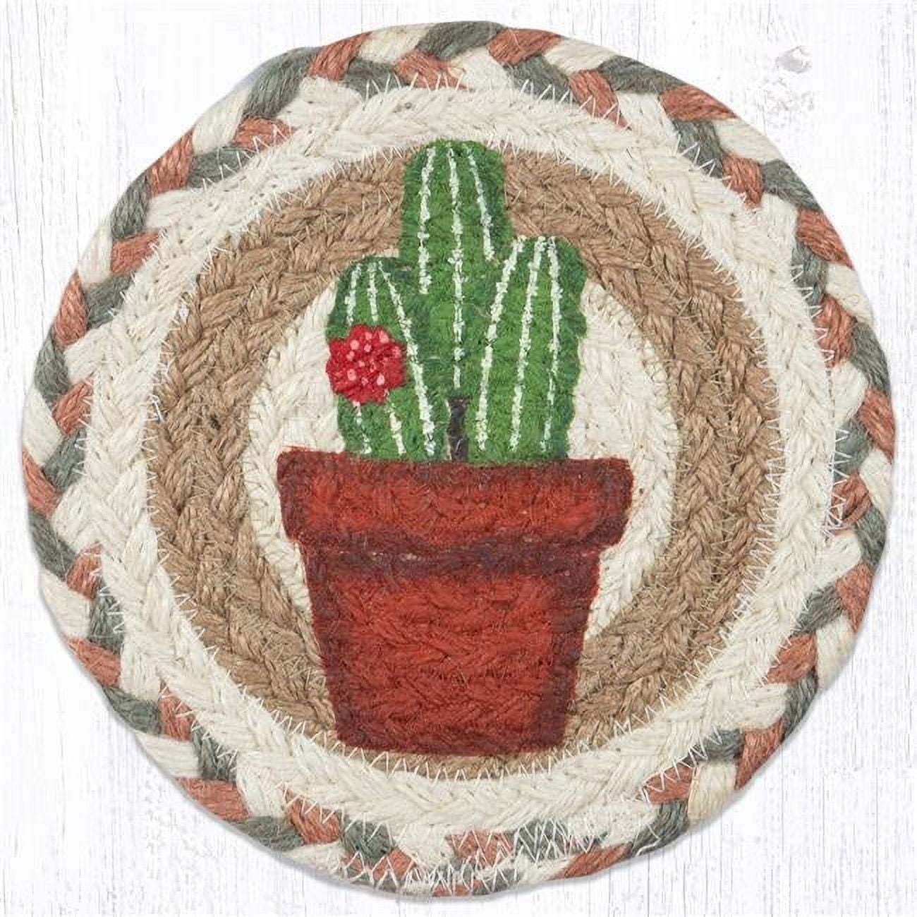7 in. LC-661 Cacti 2 Round Large Coaster