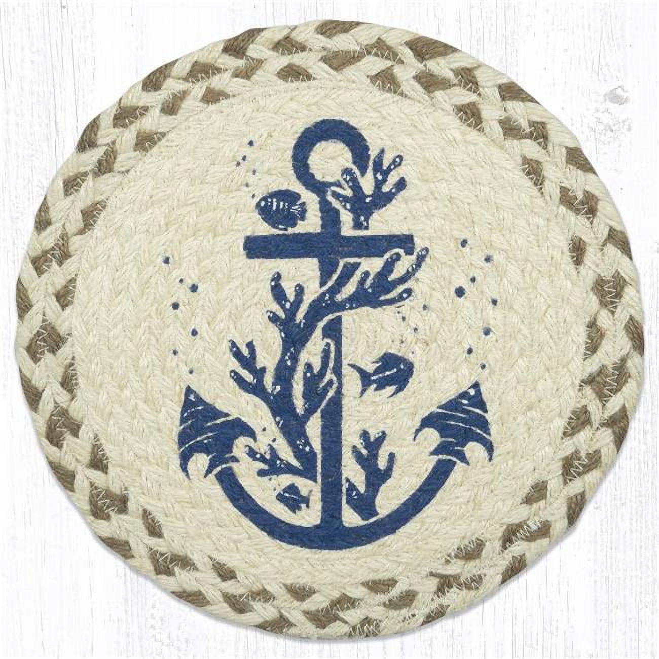 Picture of Capitol Importing 80-061A 10 x 10 in. MSPR-61 Anchor Printed Round Trivet