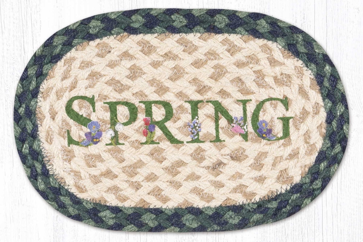 01-359S 7.5 x 11 in. OMSP-359 Spring Printed Oval Swatch Rug