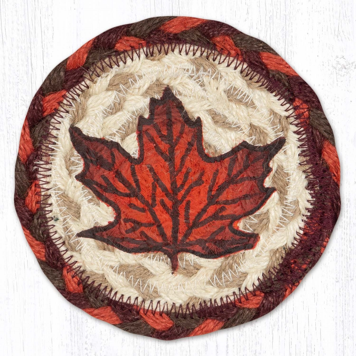 Picture of Earth Rug 31-IC417AM 5 x 5 in. IC-417 Autumn Maple Printed Coaster