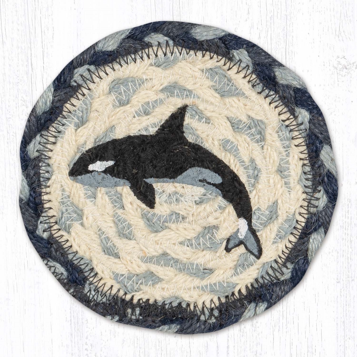 Picture of Earth Rug 31-IC869O 5 x 5 in. IC-869 Orca Printed Coaster