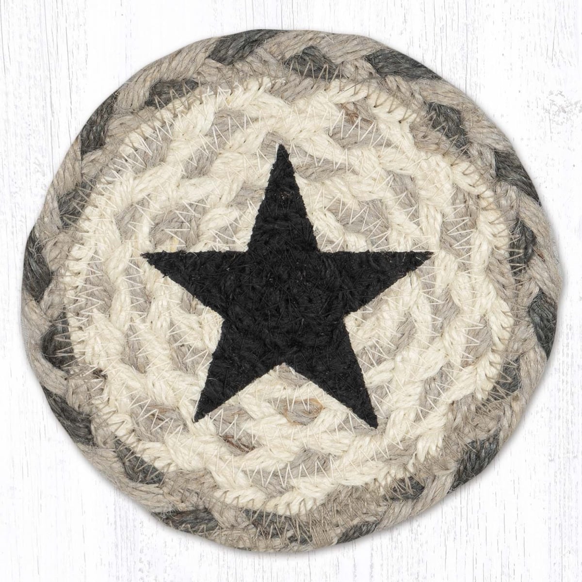 Picture of Earth Rug 31-IC890BS 5 x 5 in. IC-890 Black Star Printed Coaster