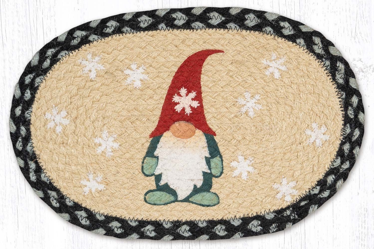 Picture of Earth Rug 81-701WG 10 x 15 in. MSP-701 Winter Gnome Printed Oval Swatch Rug
