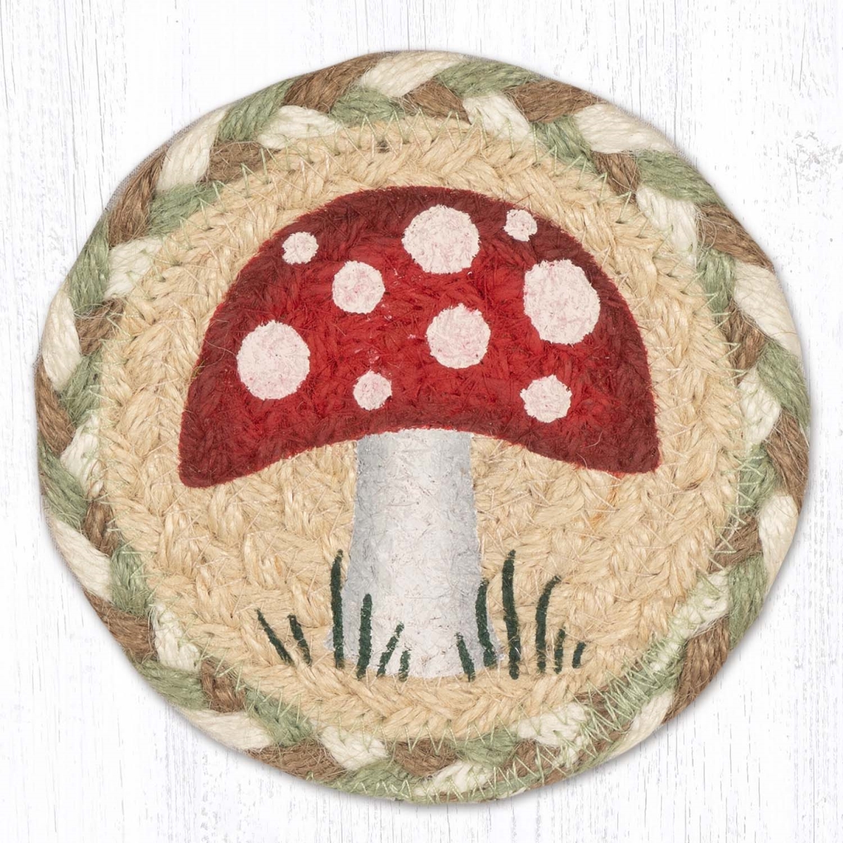Picture of Earth Rug 31-IC660M 5 x 5 in. IC-660 Mushroom Printed Coaster