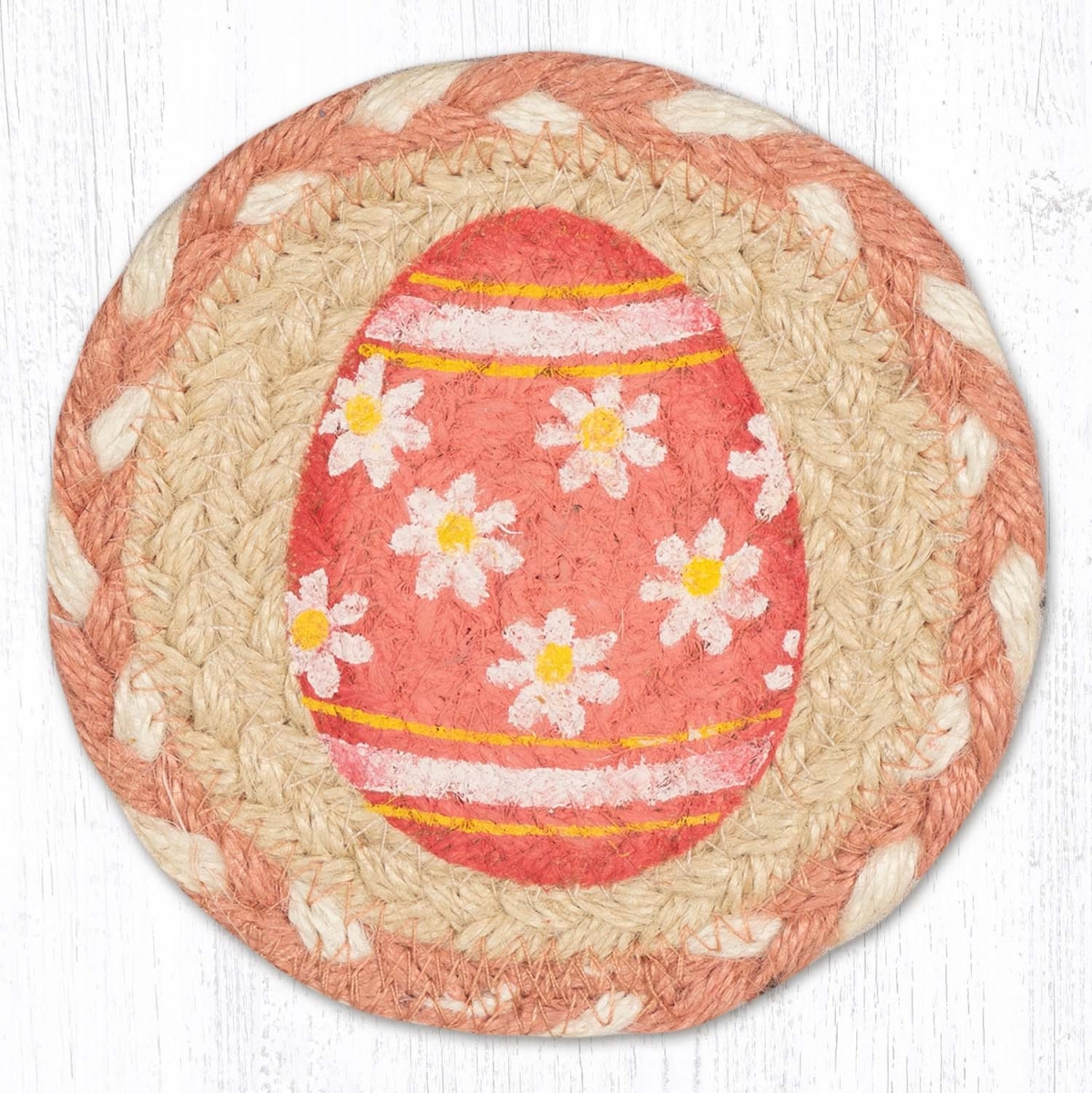 Picture of Earth Rug 31-IC878PE 5 x 5 in. IC-878 Pink Egg Printed Coaster