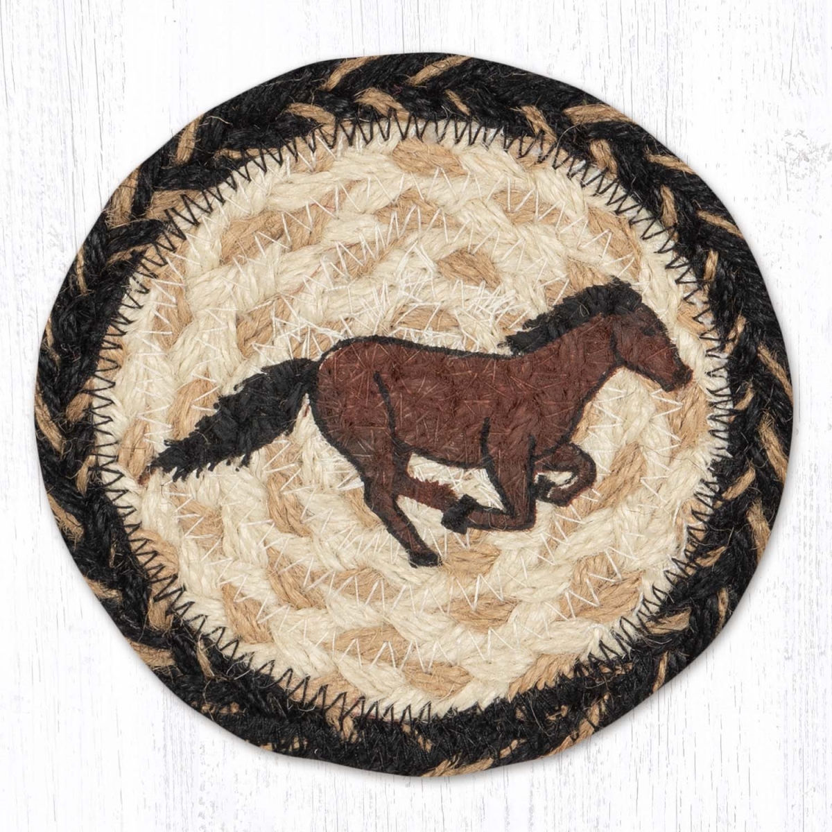 Picture of Earth Rug 31-IC9-093GH 5 x 5 in. IC-9-93 Galloping Horse Printed Coaster