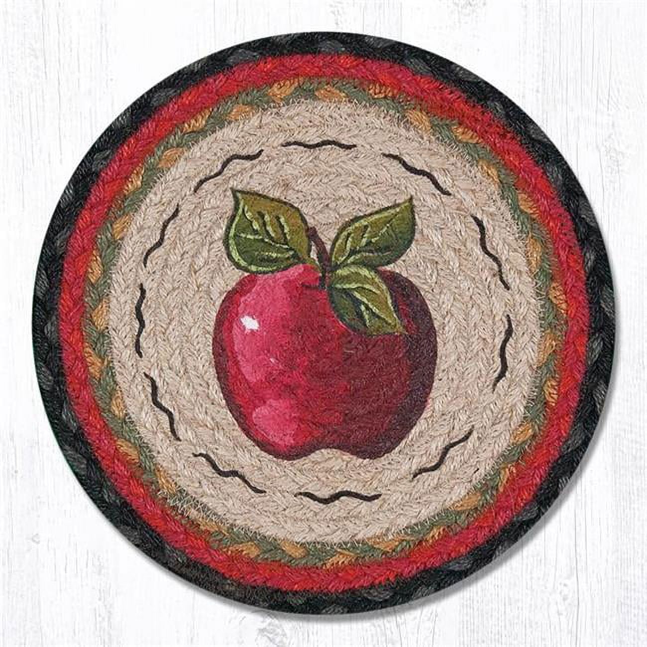 10 x 10 in. Apple Printed Round Swatch