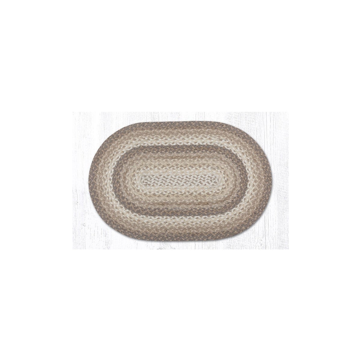 Picture of Earth Rug 13-776 2 x 6 ft. C-776 Natural Oval Braided Rug