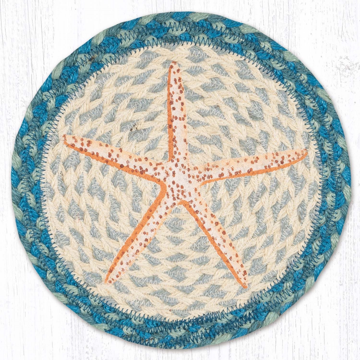 Picture of Earth Rug 80-866PS 10 x 10 in. MSPR-866 Pencil Starfish Printed Round Trivet