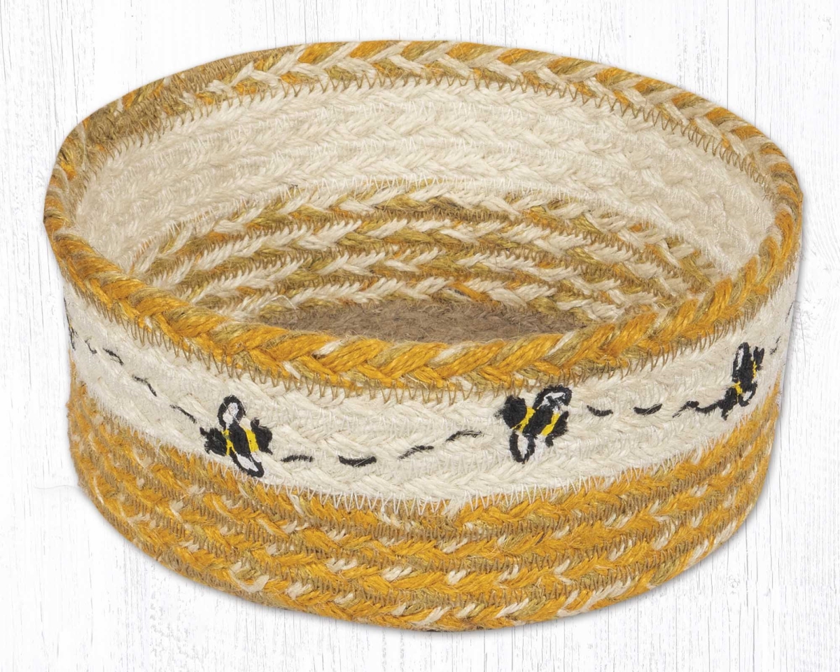 Picture of Earth Rug 36-CBP9-101B 8 x 3 in. CBP-9-101 Beehive Printed Round Casserole Baskets