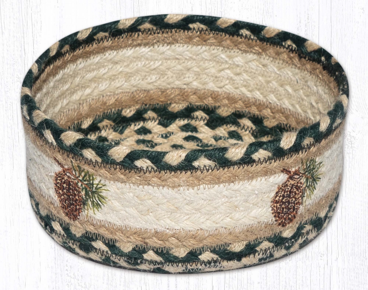 Picture of Earth Rug 36-CBP910P 8 x 3 in. CBP-910 Pinecone Printed Round Casserole Baskets