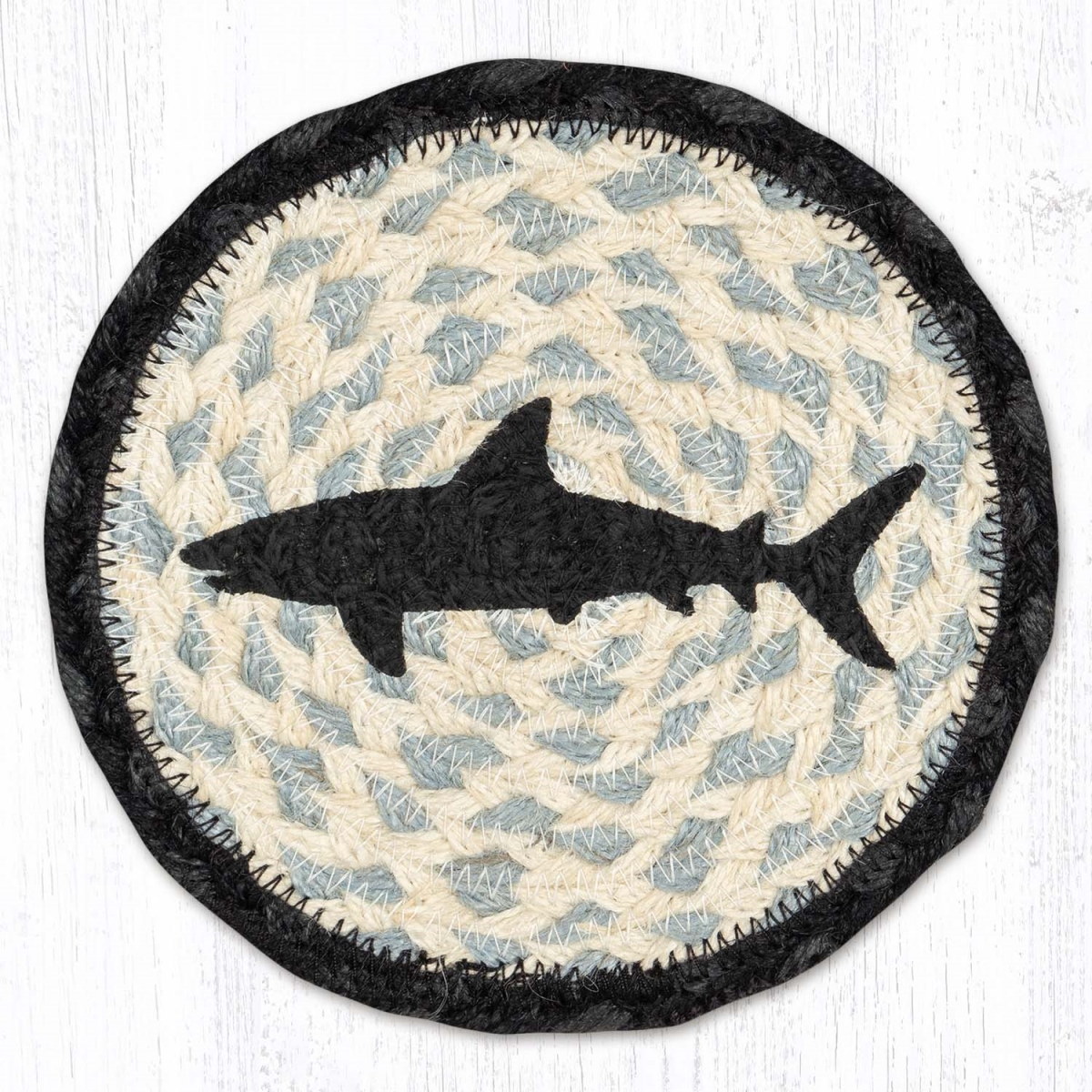Picture of Earth Rug 79-238S 7 x 7 in. LC-238 Shark Round Large Coaster