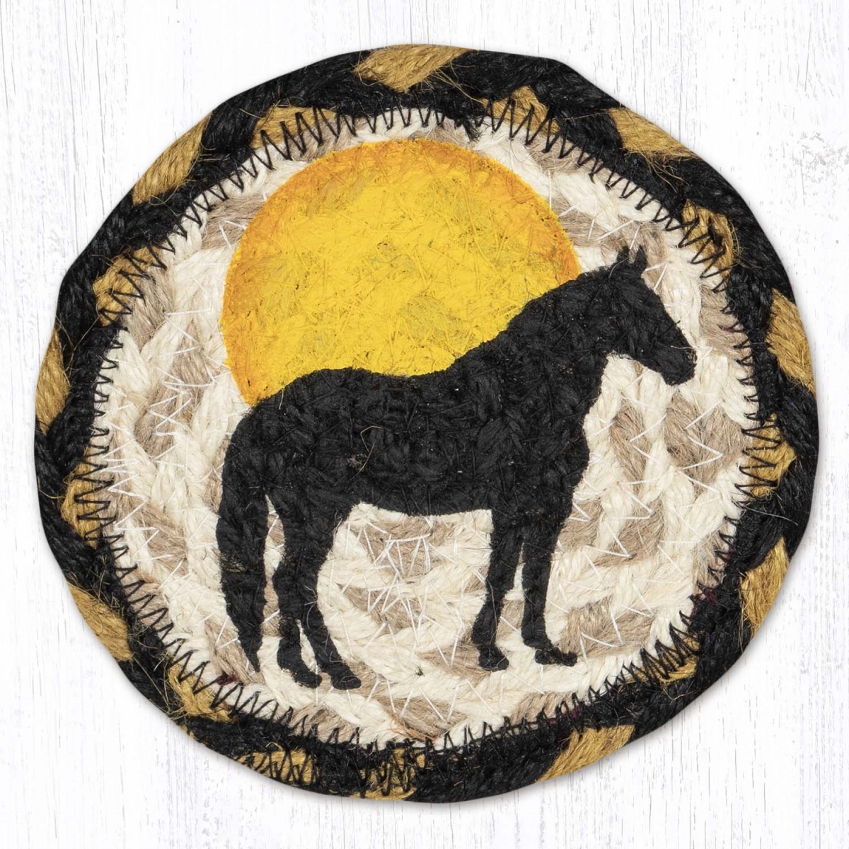 Picture of Earth Rug 31-IC043HS 5 x 5 in. IC-43 Horse Silhouette Printed Coaster