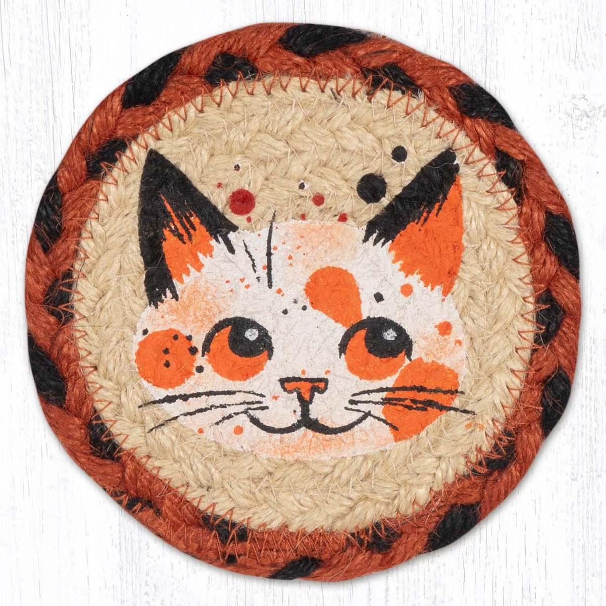 Picture of Earth Rug 31-IC503KF 5 x 5 in. IC-503 Kitty Face Printed Coaster