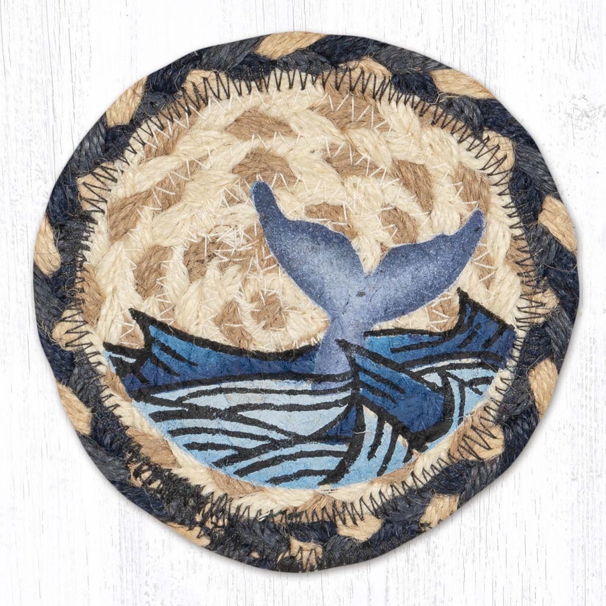 Picture of Earth Rug 31-IC868WT 5 x 5 in. IC-868 Whale Tail Printed Coaster