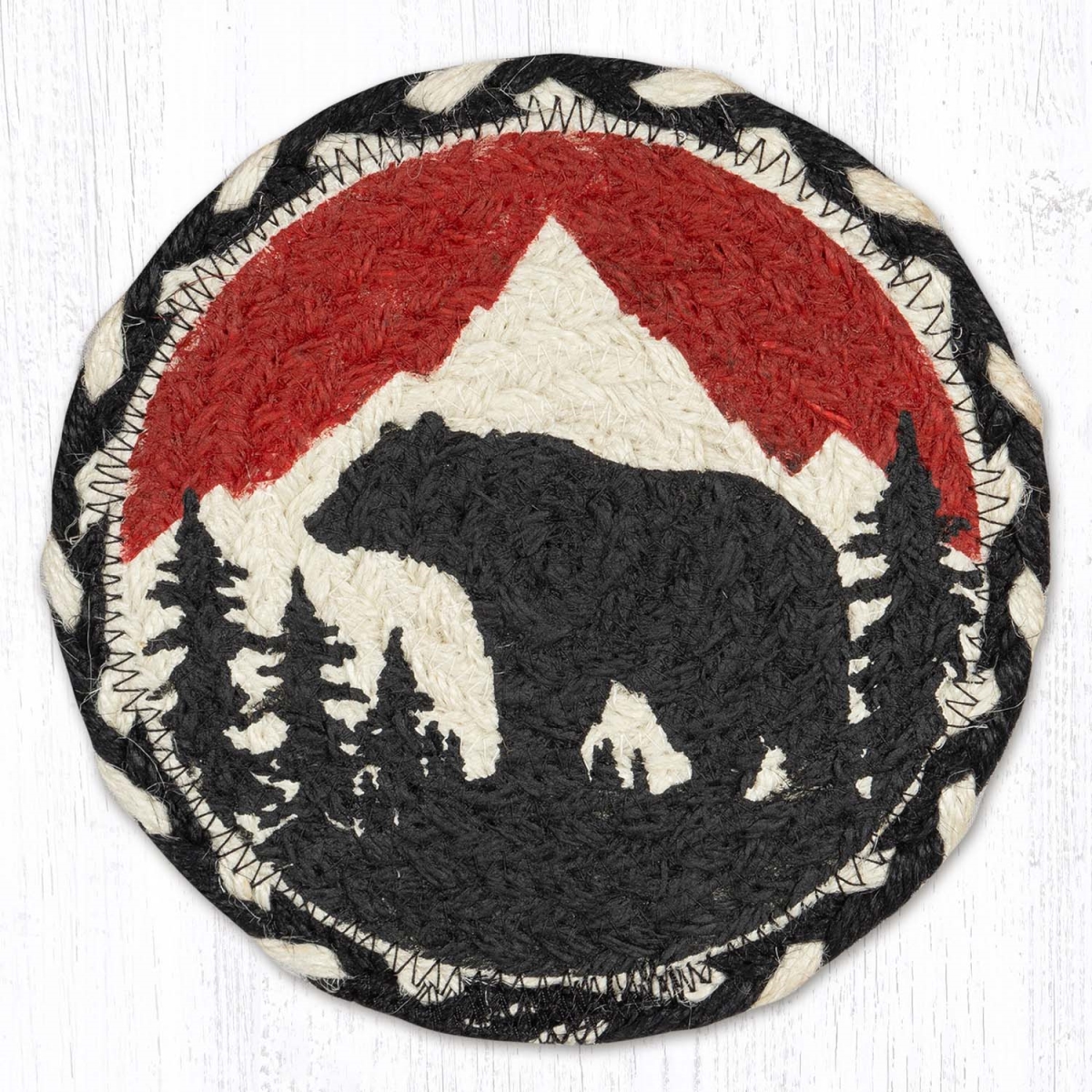 Picture of Earth Rug 79-430BM 7 x 7 in. LC-430 Bear Mountain Round Large Coaster