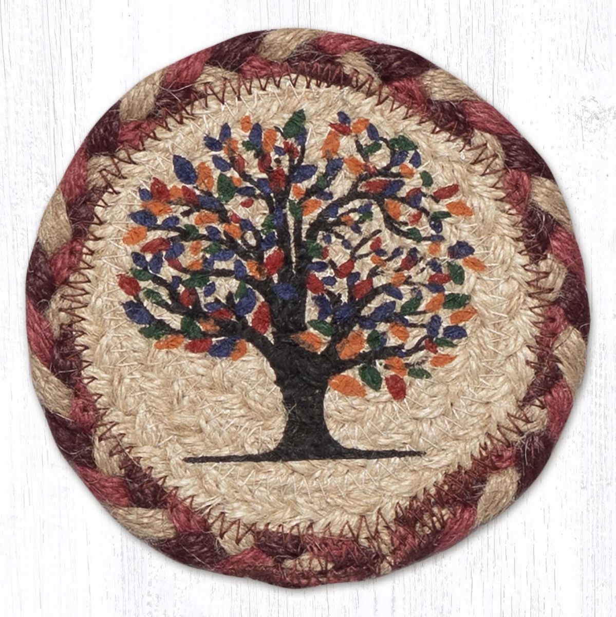 Picture of Earth Rug 31-IC882TL 5 x 5 in. IC-882 Tree of Life Printed Coaster