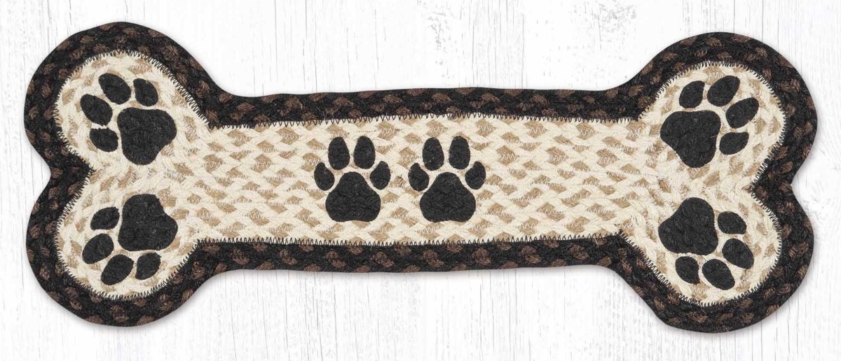 63-PSM313PP 9 x 24 in. DBP-313 Paw Prints Dog Bone Rug