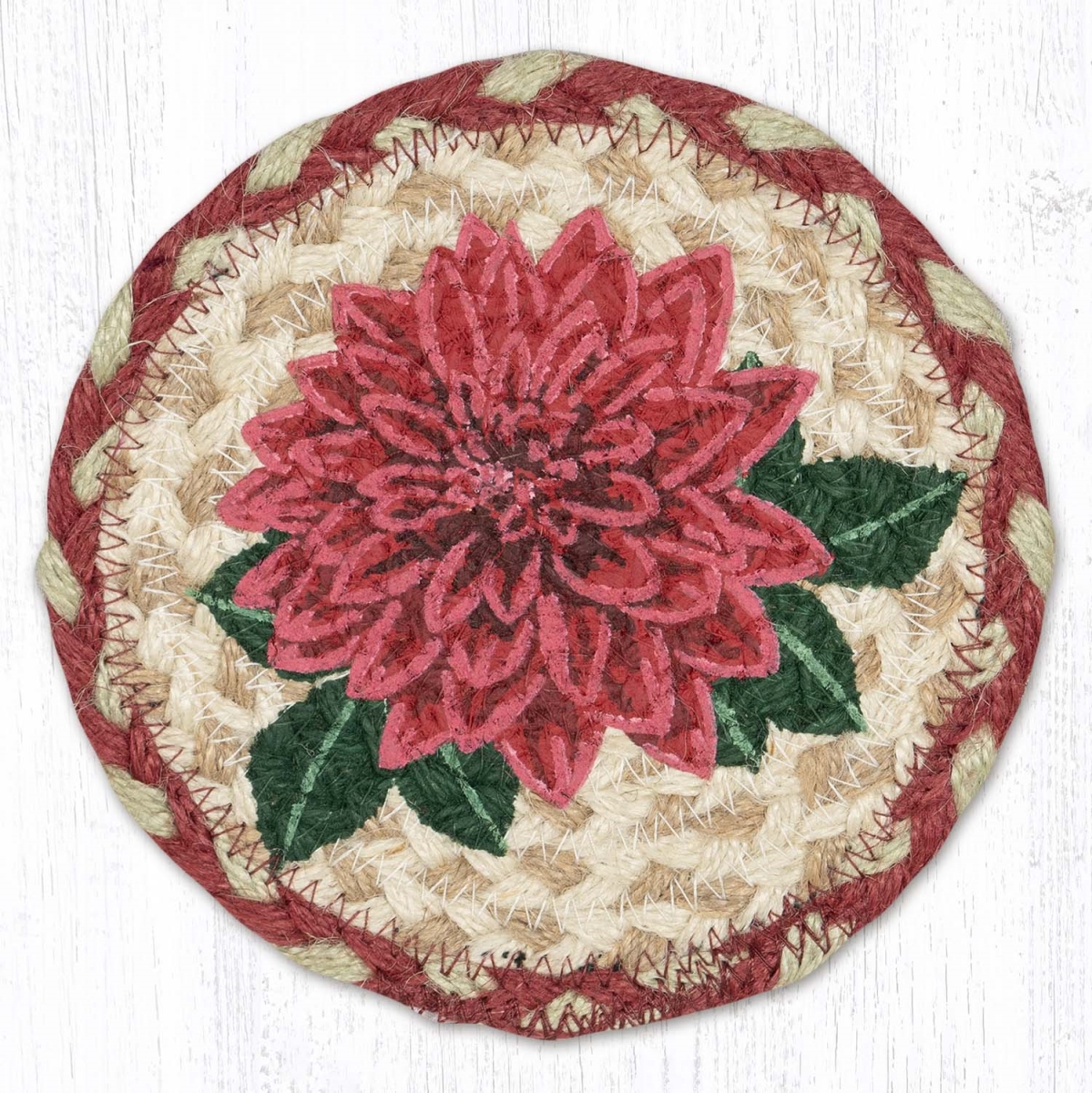 79-874D 7 x 7 in. LC-874 Dahlia Round Large Coaster