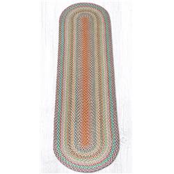 6 x 9 ft. Multi 1 Braided Oval Rug